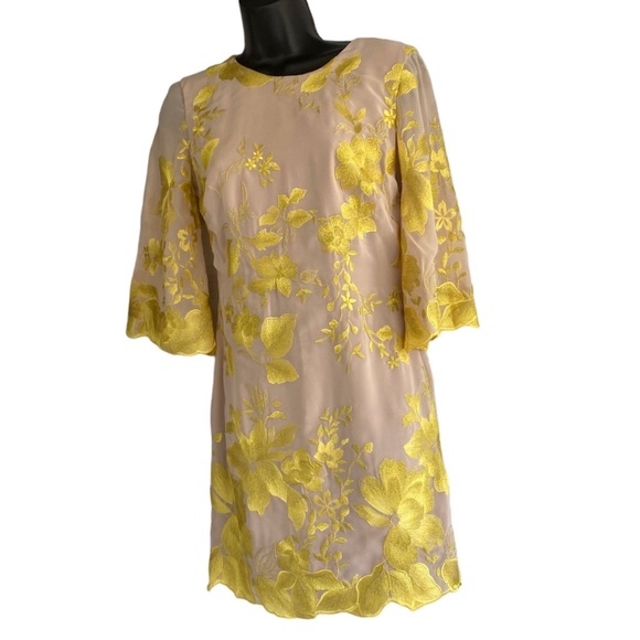 Dress The Population Paige Embroidered Floral Dress Size Small - Picture 2 of 6